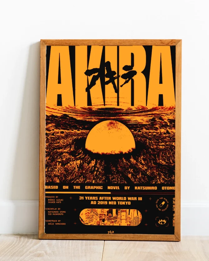 Akira Duotone Poster