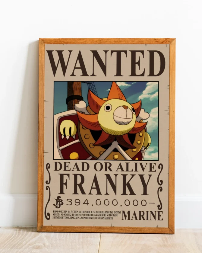 Franky Wanted Poster (Brown Paper)