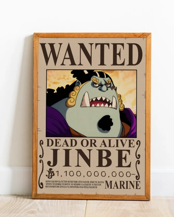 Jinbe Wanted Poster (Brown Paper)
