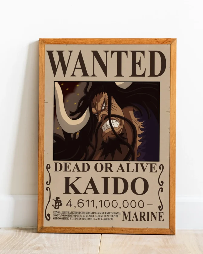 Kaido Wanted Poster (Brown Paper)