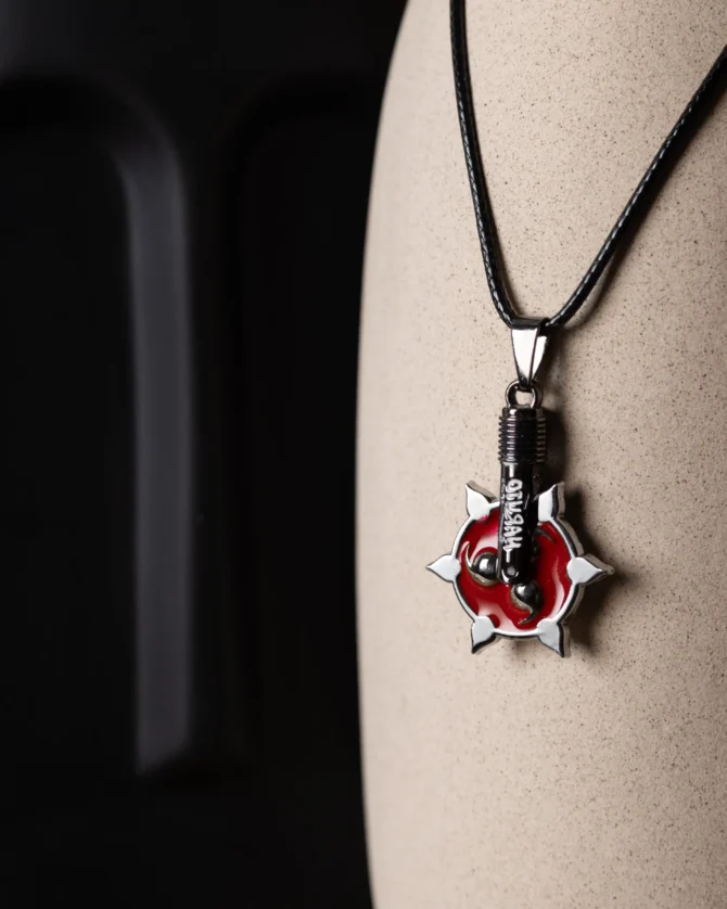 Spinning Sharingan Necklace (Silver)