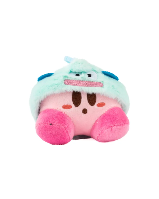 Kirby blue monster hat Plushie Keychain