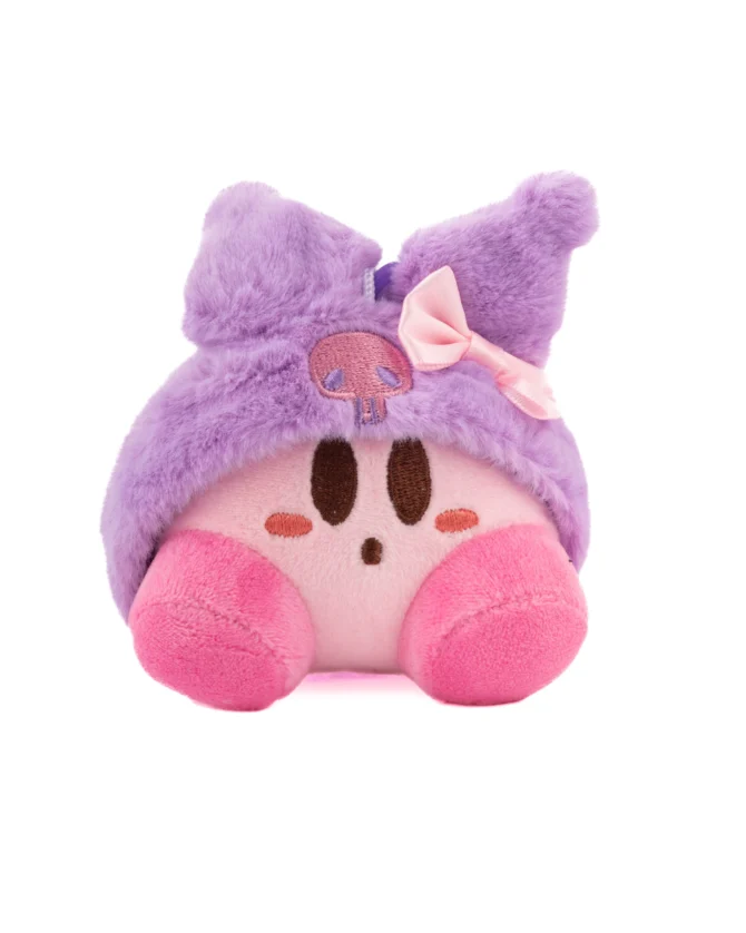 Kuromi Hat Kirby Plushie Keychain