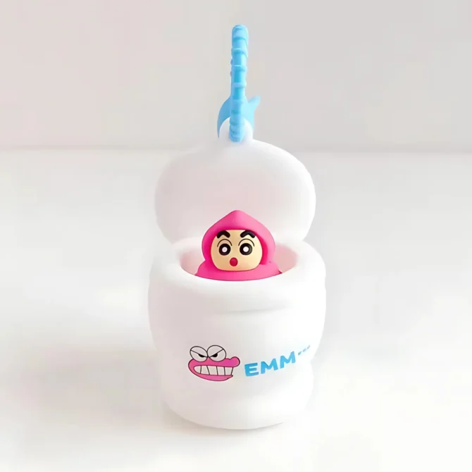 Shinchan Pink Poop Pop-up Keychain - Image 2