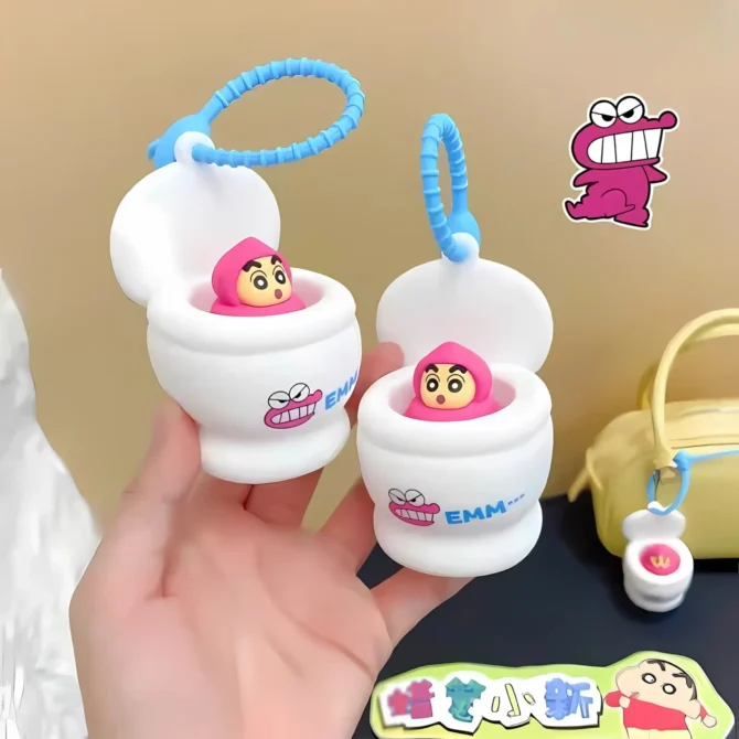 Shinchan Pink Poop Pop-up Keychain - Image 5
