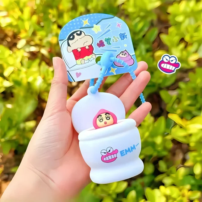Shinchan Pink Poop Pop-up Keychain - Image 4